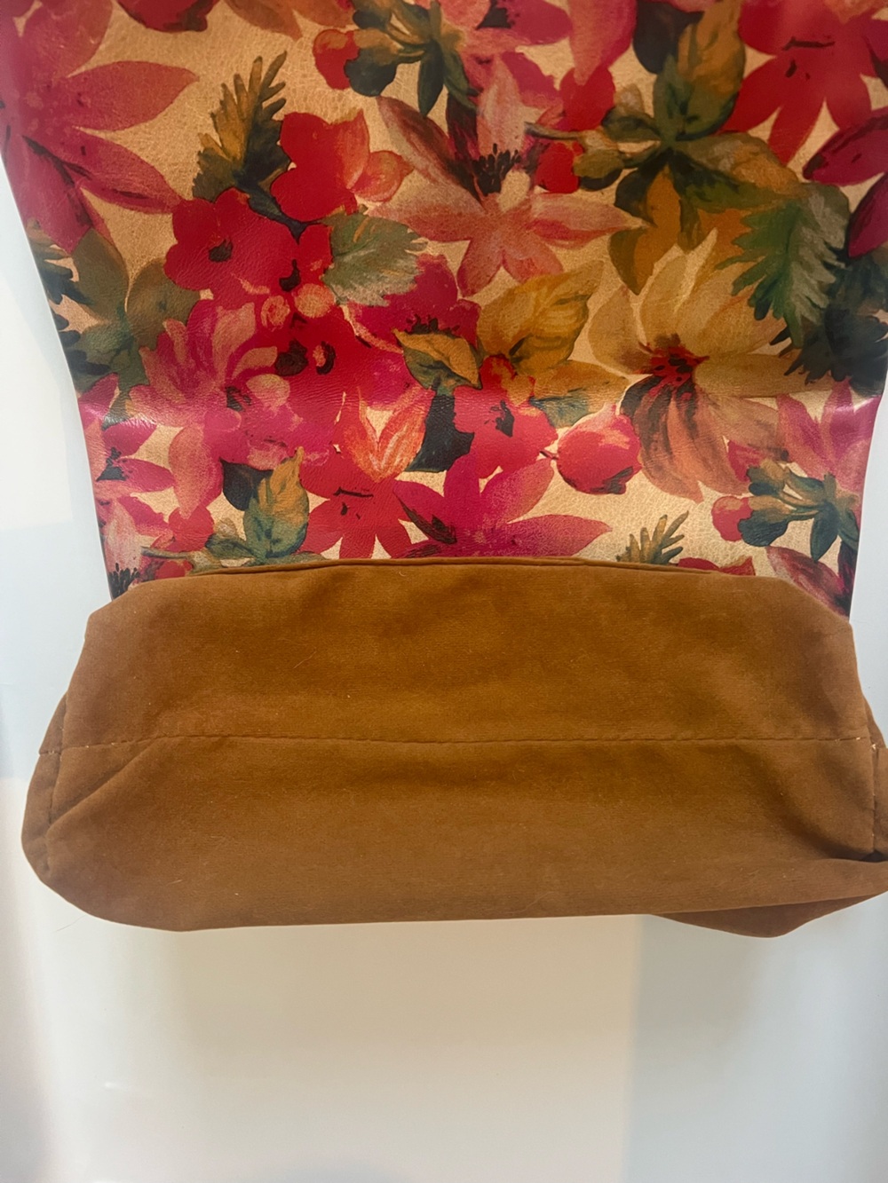 Patricia Nash Vintage Valarie Floral Fold Over Leather Wristlet Clutch Handbag - Picture 12 of 15